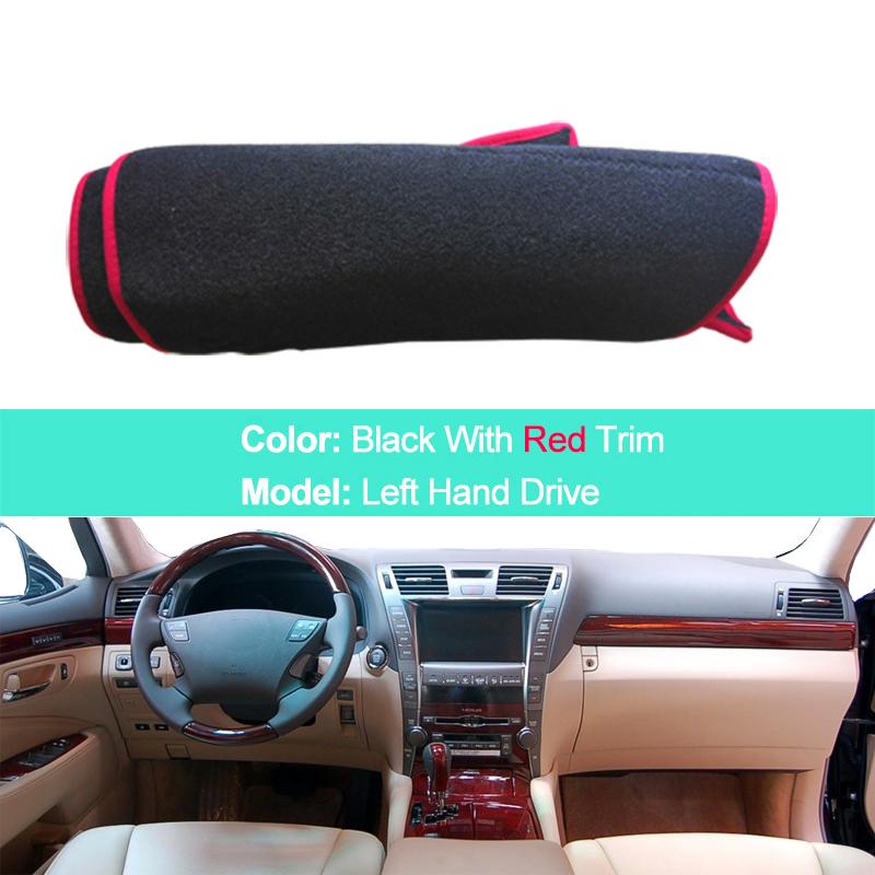 For Lexus LS460 LS460L LS600L LS460H LS600H 2006- 2011 2 Layers Car Dashboard Cover Carpet Cape Rug Pad Carpet Dashmat Sun Shade