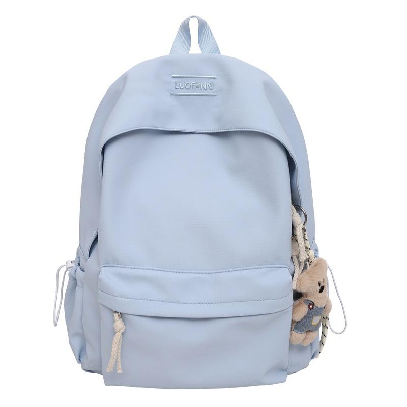 Schoolbag Korean version Mori large-capacity schoolbag for female junior high school and high school students, light casual backpack, simple solid