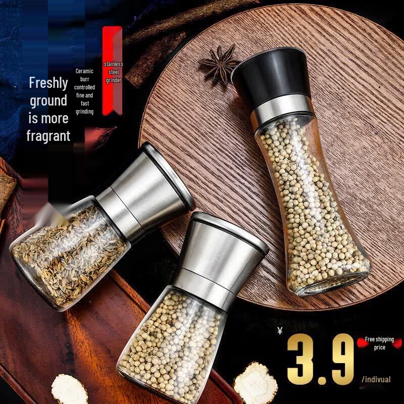 Stainless Steel Manual Pepper Grinder