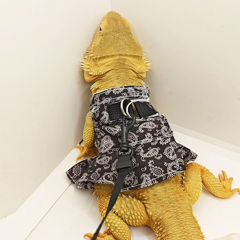 Soft Reptile Harness Dress Adjustable Reptile Walking Leash  Take Pictures