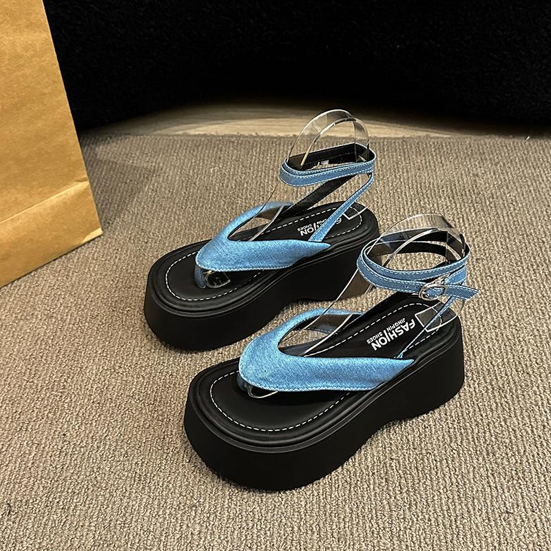 Fashion Summer Women Platform Wedges Heel Sandals Fashion Clip Toe Ladies Elegant Party Dress Gladiator Sandalias