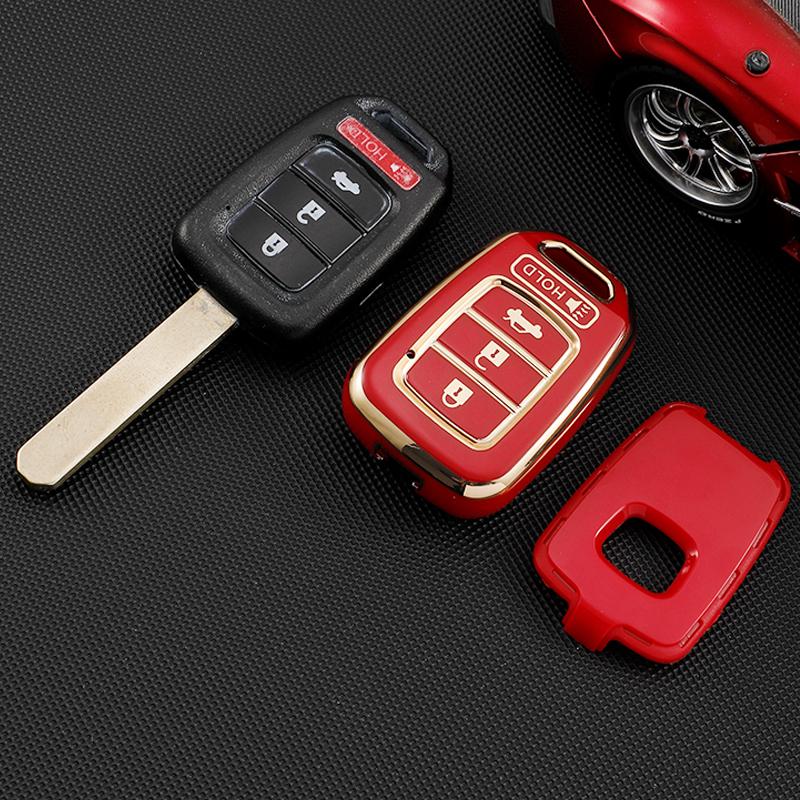 Weiche TPU Auto Schlüssel Abdeckung Fall FOB Shell Schutz Für Honda Accord 2016 2017 Civic 2016 2017 2018 2019 Remote keyless Tasche Zubehör