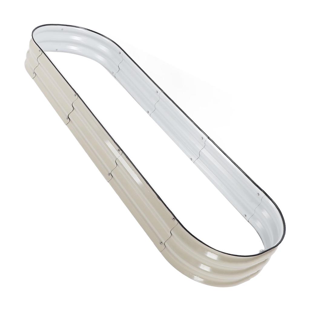 Steel Raised Garden Bed   Gardening Outdoor Planter Box with Open Bottom for Growing Vegetables Fruits Flowers