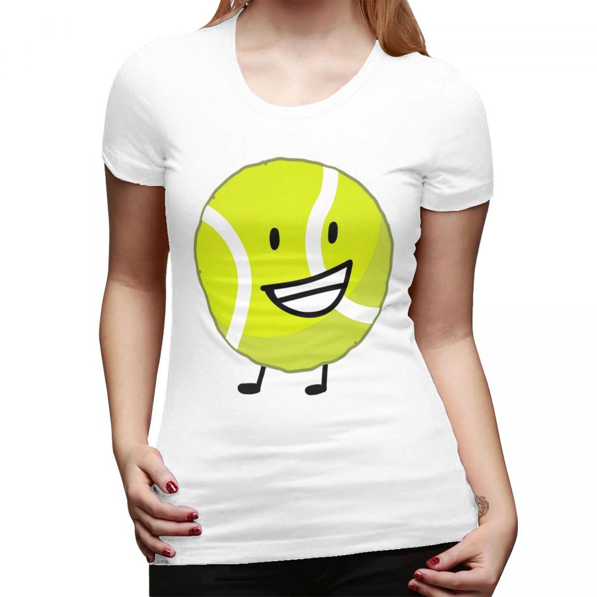 

Bfb Tennis Ball TShirt for Women Crew Neck Streetwear T Shirts Womens Tees Short Summer Clothes Tops S