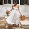 2026 New Women's Bohemian Suspender Dress Lace Splicing Dress