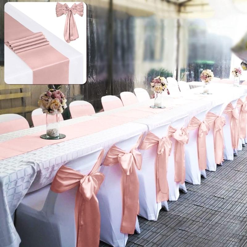 10шт скатертей для прямоугольных круглых столов для свадебных вечеринок — фото 6
