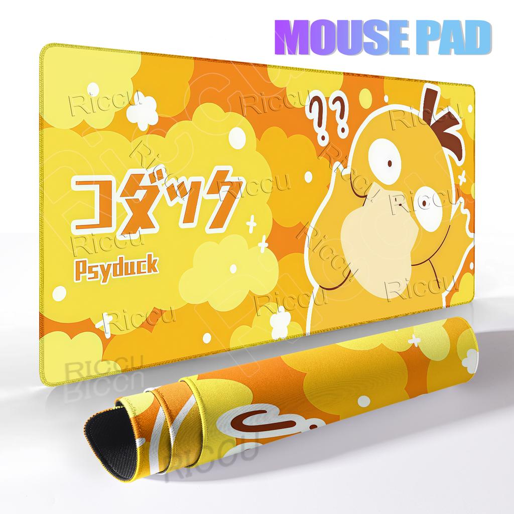 Japan Anime Gamer Mouse Pad Extended Cabinet Kawaii Tablepad P-pokemon Mechanical Keyboard Carpet Gaming Rubber Nonslip DeskMats