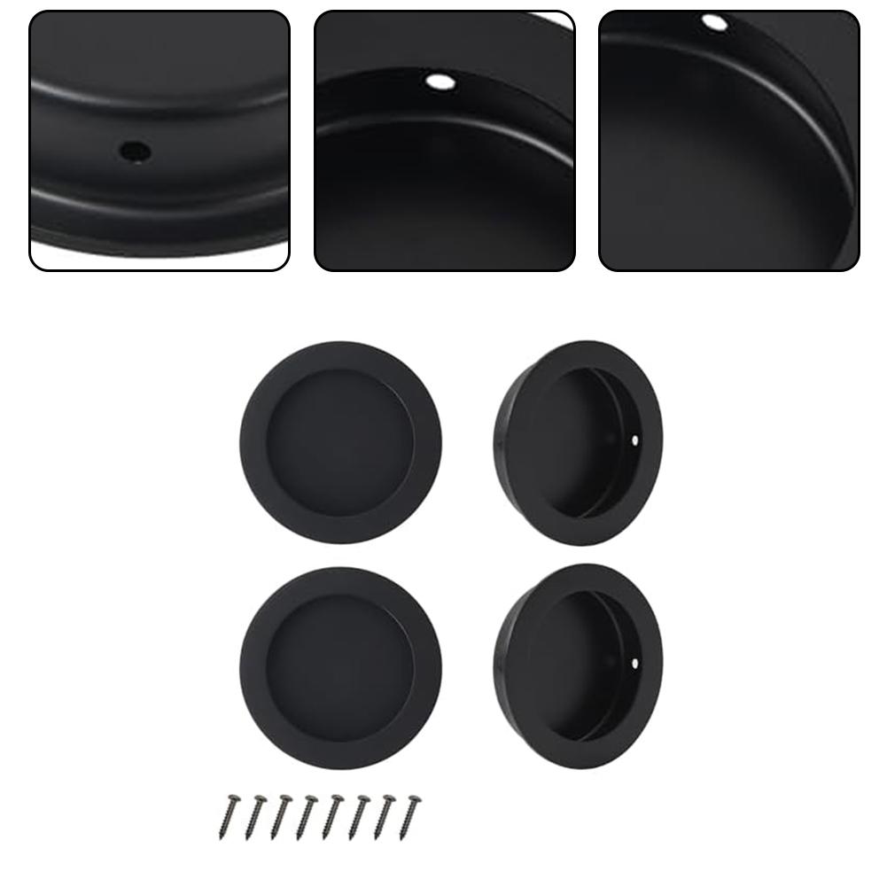 Home Improvement Recessed Door Handle Stainless Steel Handle 70*70mm Durability And Strength Effortless Installation