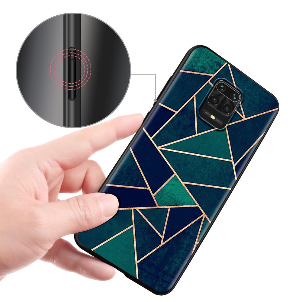 Fashion Pink Marble Case for Xiaomi Redmi Note 9S 9 8 10 11 Pro 9C 9A 7 8T 7A 8A 6A 6 10S Black Soft Silicone Phone Cover Coque