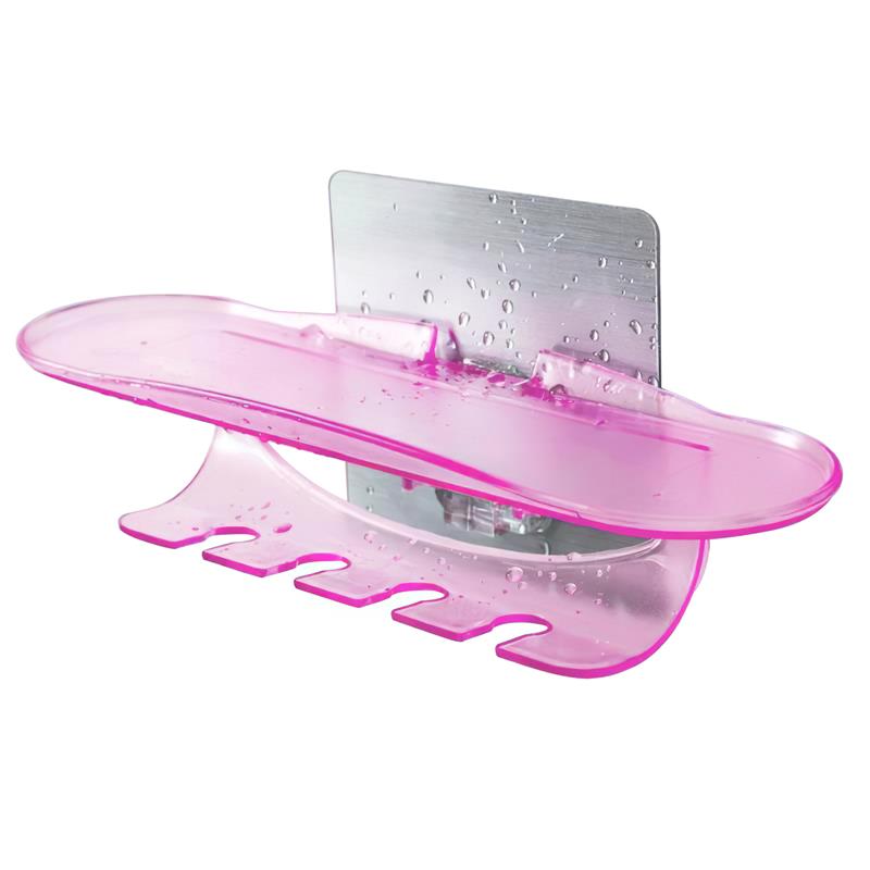 

Bathroom Toothbrush Rack Strong Suction Cup Toothbrush Rack Toothpaste Rack Bathroom Storage Rack Accessories pink