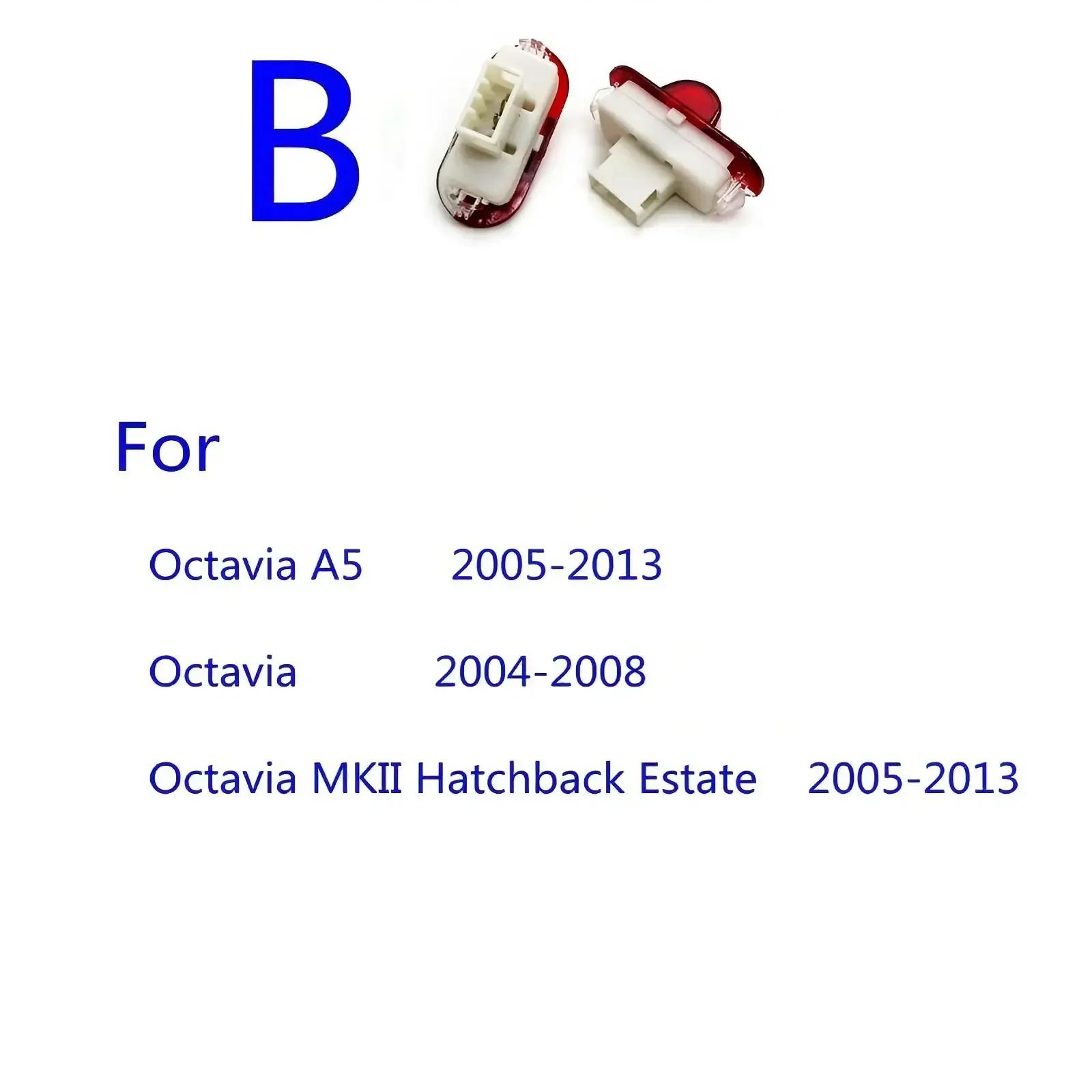 

Car LED Door Light Projector Ghost Shadow Lamp For Skoda VRS Octavia A5 Superb old Febia Roomster 2005-2008 2009 2013 2018 Old Skoda-B