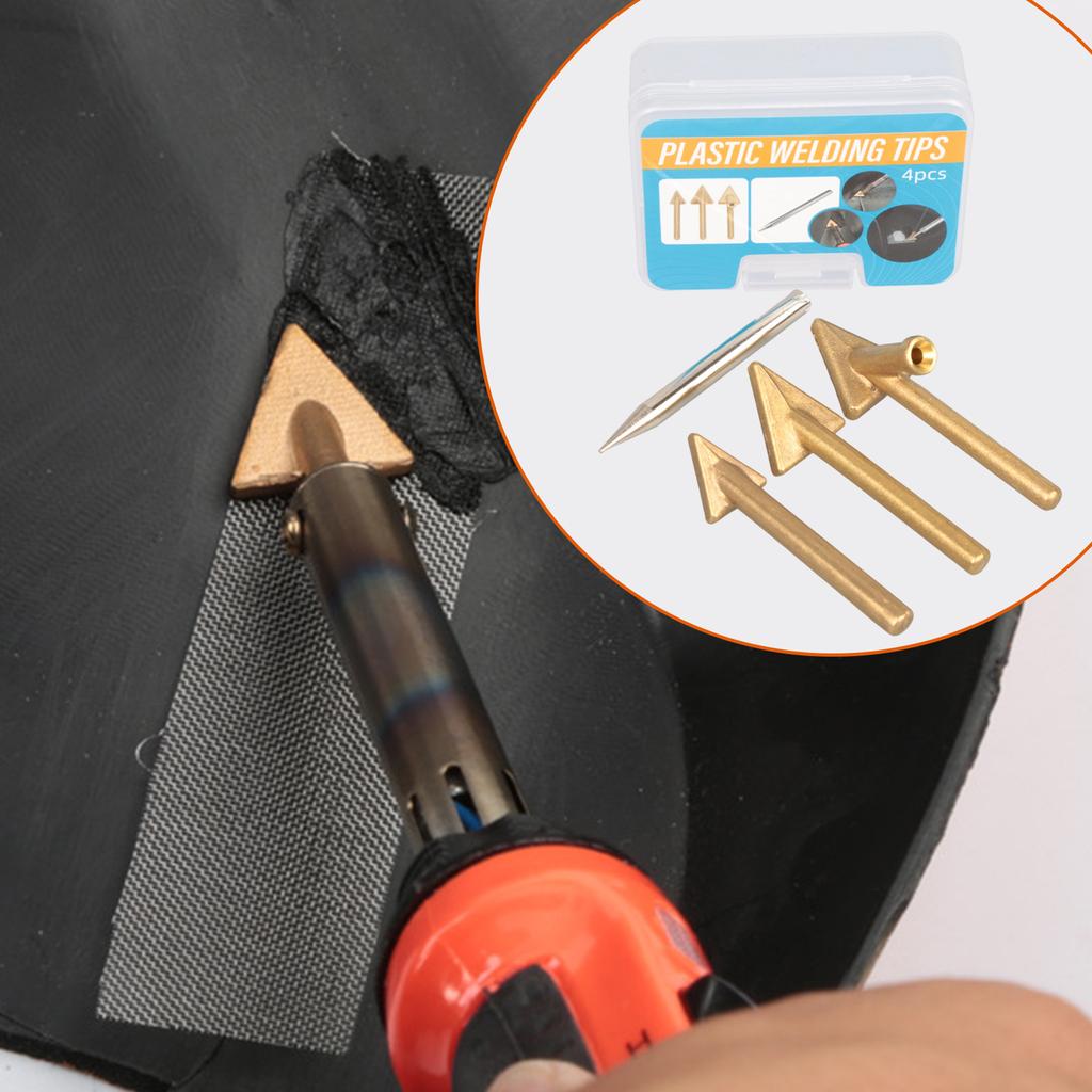 High Conductivity Triangular Copper Tip Soldering Iron For Car Bumper Scratch Repair And Leather Smoothing