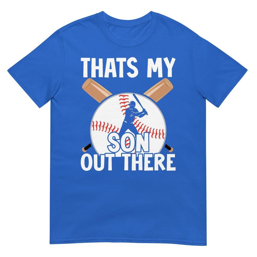 Thats My Son Out There Baseball Mom Dad Parents Graphic Tshirt