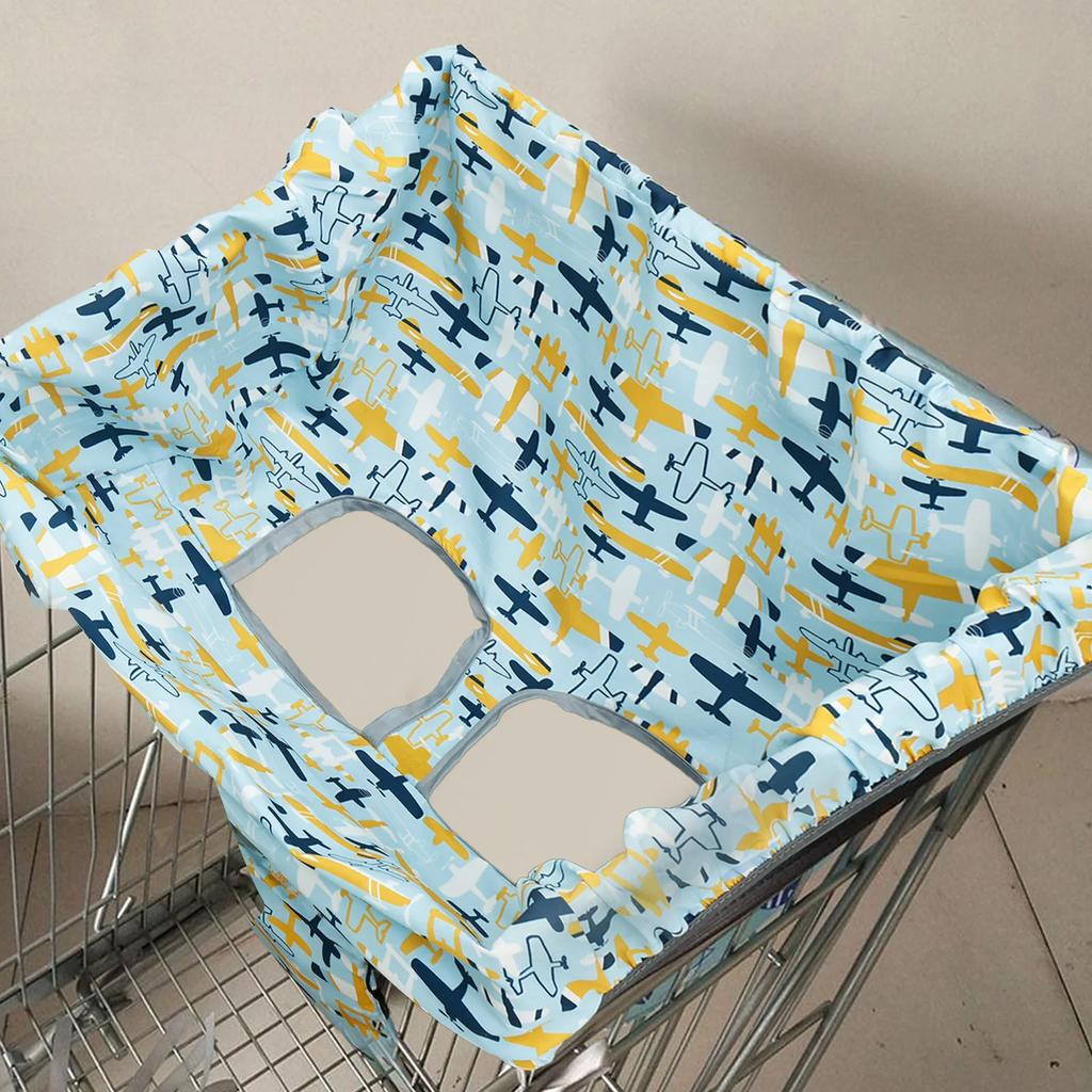 Einkaufswagen-Sitzbezug, Hochstuhlbezug für Kinder, wasserdichtes Polyester, schmutzabweisendes Sicherheitskissen aus Polyester für Babys und Kleinkinder