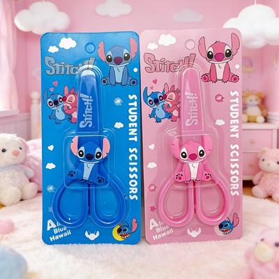 Disney Stitch Creative Scissors with Case Safety Paper Knife, Holiday Gift, Stitch Mini Scissors with Case