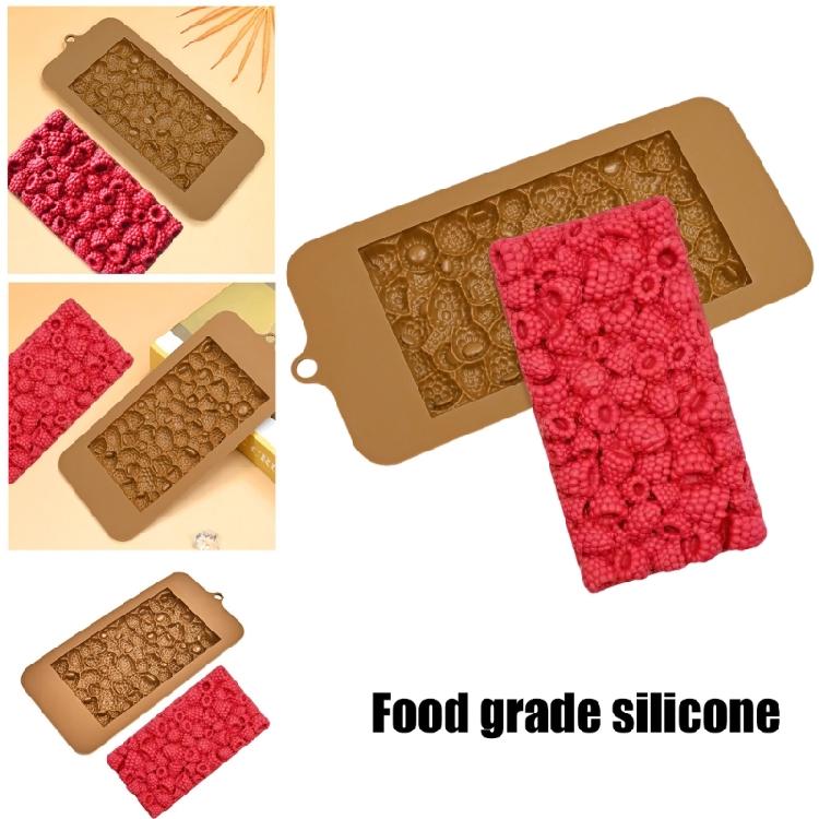 2Pcs Raspberry Clusters Silicone Chocolate Mould Easy To Demold Dessert Mould Practical Home Pastries Baking Tool