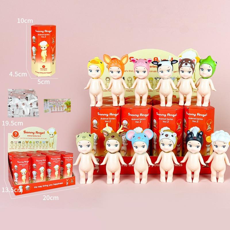 Angel Doll Mini Figure Animal Series Ver.1 Blind Box Anime Figures Cute Dolls Ornaments Fans Anime Christmas Birthday Gift Plaything