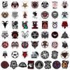50 Devil Dark Horror Graffiti Stickers - Cool DIY Skateboard, Phone, Guitar Decoration, Waterproof