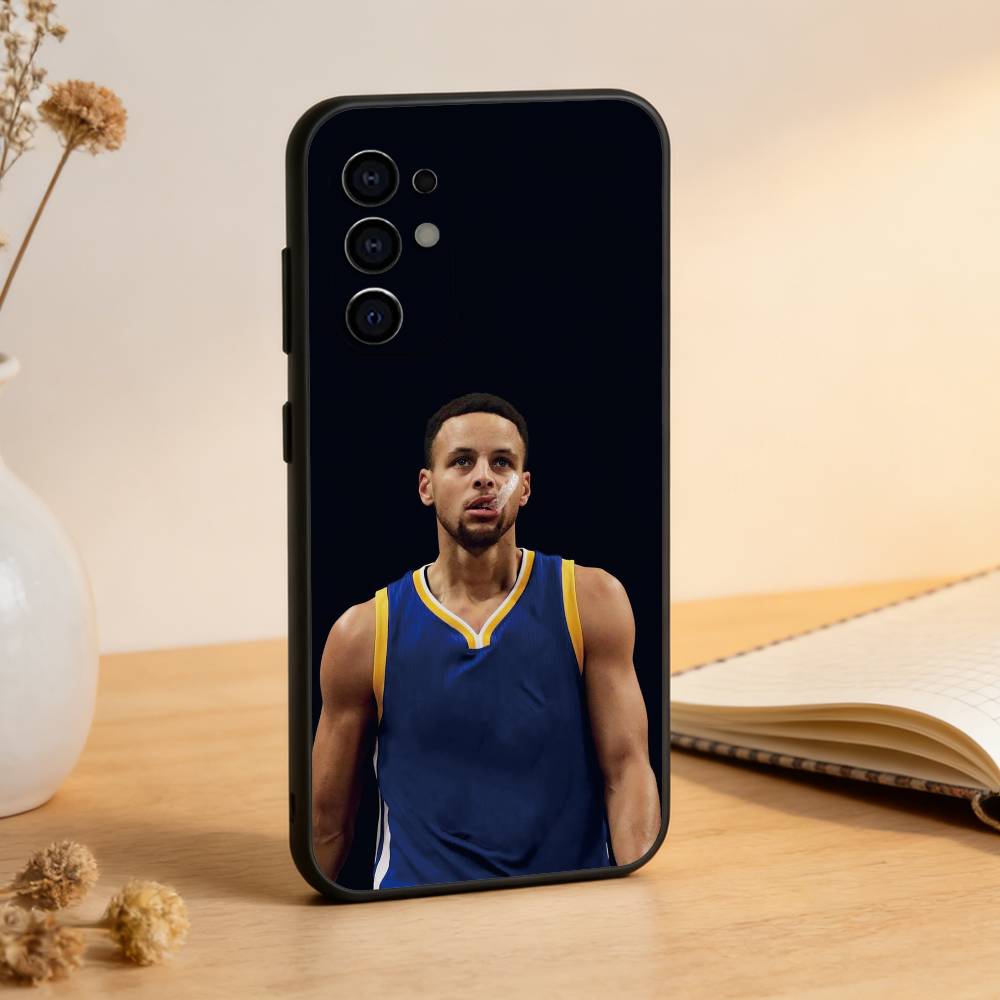Basketball-Star Stephen Curry Handyhülle Für Samsung S25,S24,S21,S22,S23,S30,Ultra,S20,Plus,Fe,Lite,Note,10,Schwarze Abdeckung