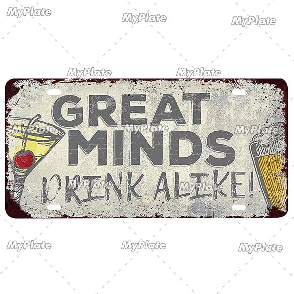 Bar Zeichen Nummernschild Bier Metall Zeichen Zinn Zeichen Vintage Dekor Zimmer Dekor Metall Plaque Mann Höhle Tiki Bar Zeichen wohnkultur