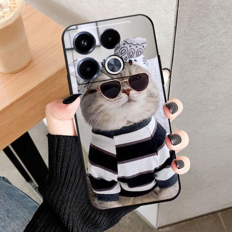 For Infinix Note 40 4G Phone Case X6853 Black TPU Back Cover For Infinix Note 40 Cases Soft Silicone Shell Note40 Funda Bumper