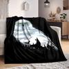1pc Harry Potter Flannel Throw Blanket - HD Printed Lightweight Soft Warm All-Season Blanket for Sofa, Bed, Travel, Camping 013