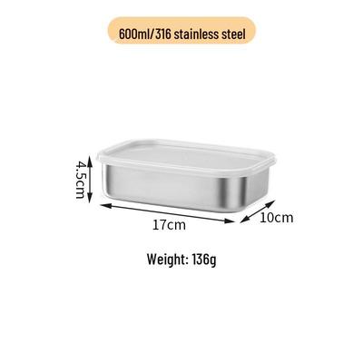 ZISIZ 316 Stainless Steel Food Storage Container