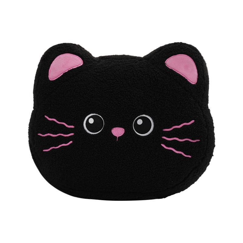 Cat Cute Bow Cartoon Animal Car Seat Cover Car Interior Cushion Decoration Set