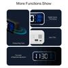 Sveglia Digitale LED Musicale Controllo Vocale Display Temperatura Umidità Orologi da Tavolo Decorazione da Tavolo per la Casa Integrato 1200mAh