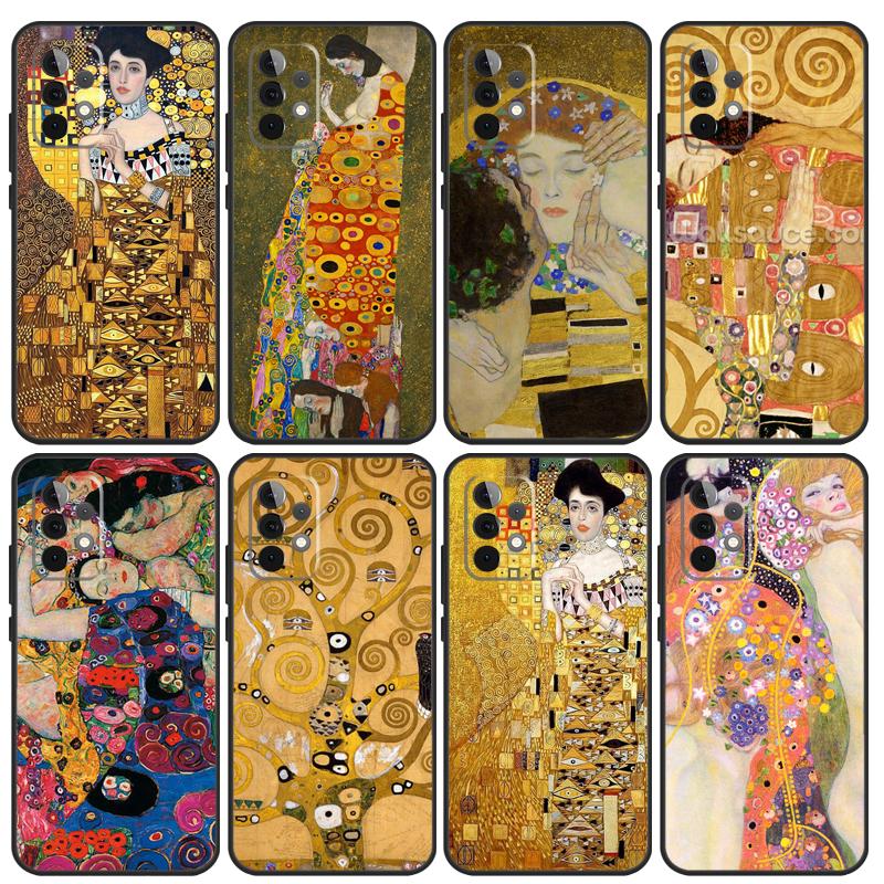 Gustav Klimt Abstract Painting Case For Samsung Galaxy A13 A23 A33 A53 A73 A12 A22 A32 A52 A52S A04S A50 A51 A71 Coque