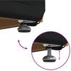 Black Stool 101 x 41 x 40 cm Velvet and Engineered Wood