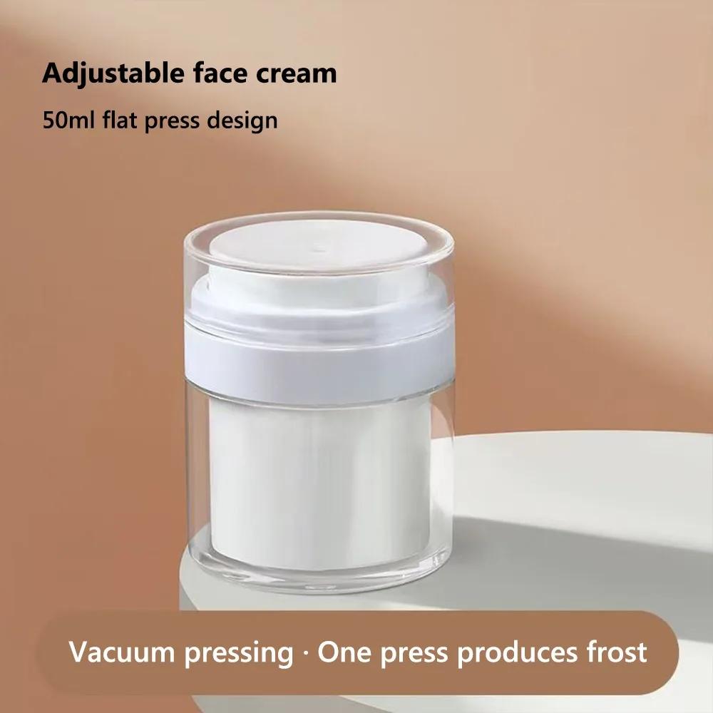 New 15ml/30ml/50ml Vacuum Bottle Push-type Travel Bottle Face Cream Lotion Cream Bottle Full-cover Cosmetic Containers