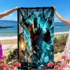 Jason Voorhees Print Beach Towel, Versatile Lightweight Absorbent Beach Towel for Pool Surf Yoga Bathroom, Perfect Birthday Holiday Gift