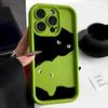 Fun Black Cat for iPhone15ProMax Mobile Phone Case Apple 14 Matte 13 Cute 12 Advanced Sense 11 Trendy
