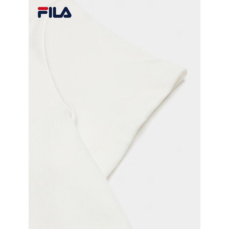 Fila Women's Slim Fit Knitted Short Sleeve T-shirt