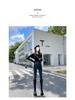 Blue-Gray Stretchy High Waist Skinny Jeans - Butt-Lifting, Tummy-Control, Leg-Lengthening, Slimming Cropped Pencil Pants for Women