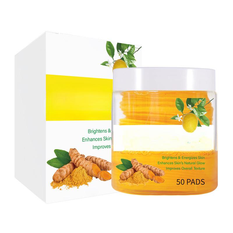 50 ks Kurkumové čisticí tampony Kurkumové čisticí tampony pro exfoliaci, čištění a péči o obličej Make-up a kosmetické produkty