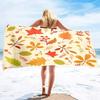 Red Maple Leaf Print Beach Towel Oversized Adults Sand Free Quick Dry Beach Towel Big Bath Towels Travel Accessories Large Towel