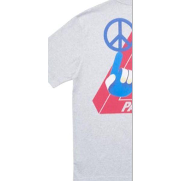Palace Tri-Smiler T-Shirt Grey Marl Unisex Tops P18TS102