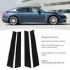 4pcs Window Pillar Post Trim Anti Scratch Glossy Black B Pillar Cover Sticker For Panamera 970 2009 To 2016