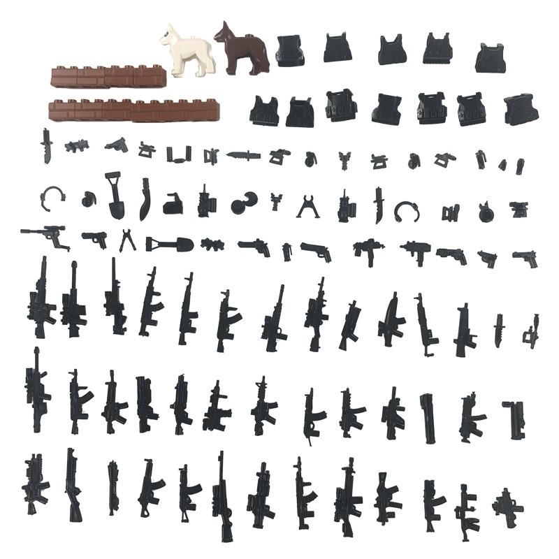 Lego-Militäranzug-Serie Army Dog Körperpanzer-Teleskopspielzeug für Kinder