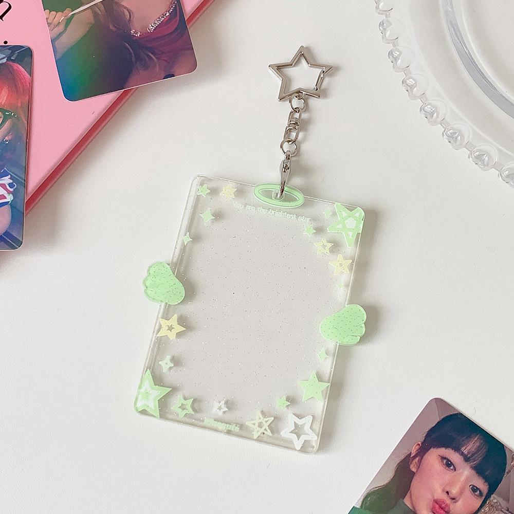 Inspired Acrylic Star Card Holder: Transparent 3-inch Polaroid Sleeve