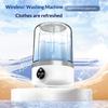 Portable Mini Washing Machine Wireless USB Rechargeable Compact Washer Underwear Washer Laundry Bucket Travel Camping Dormitory