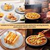 8 Pack Stainless Steel Plates, 8 Inches Metal Dinner Plate with Forks, Round Serving Camping Plates for Serving Dishes Dessert Salad, Unbreakable &