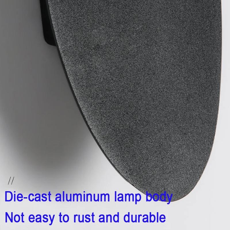 AC85-265V 6W LED Wall Lamp Indoor and Outdoor Modern Minimalist Style IP65 Waterproof Wall Lamps Exposed Garden Light Fixtures