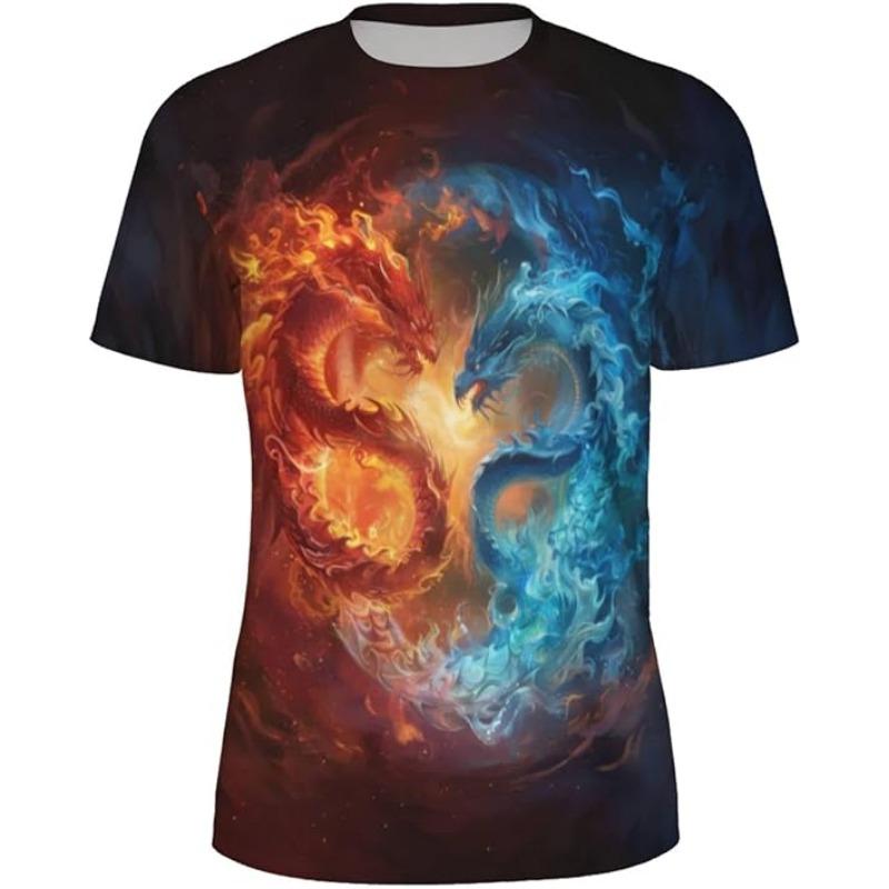 

3D Pattern Printed T-shirt Breathable Cool Lightweight and Flexible Easy to Match with Diverse and Fashionable Casual Wear 6XL