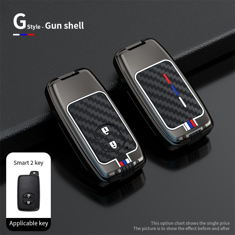 

Styling Mouldings Alloy Car Remote Key Case Cover Protect Shell For Toyota Camry Land Cruiser Prado 150 2010 4Runner Venza Prius