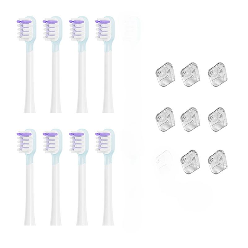 

8 шт. насадок для зубной щетки Для Laifen LFTB01-P ABS LFTB01-A LFTB01-S Полный ассортимент Замена Электрическая зубная щетка Чистая Яркая Белая