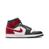 Женские кроссовки Air Jordan 1 Mid Black Toe Red Sail Off-Noir BQ6472-160