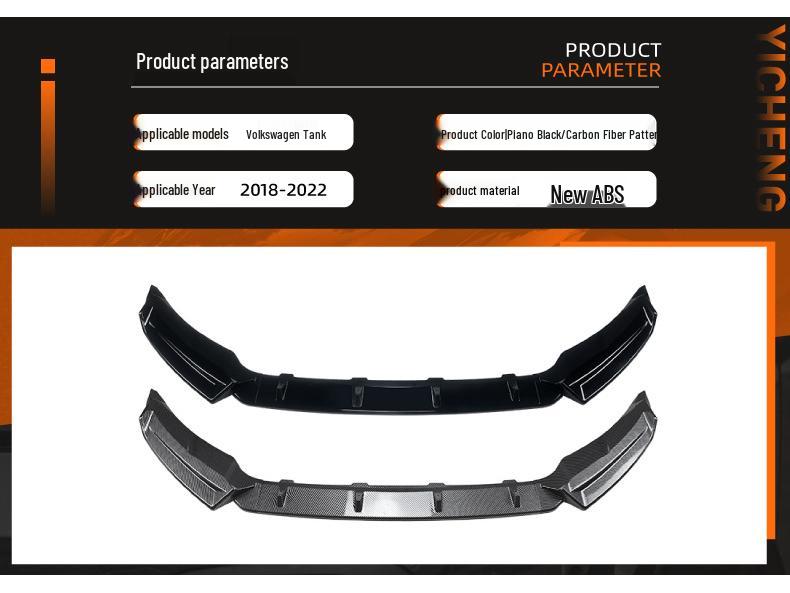 Volkswagen T-Roc 2018-2022 Front Lip Spoiler Accessory